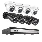 ZOSI 16CH 8pcs 1080P Home Security Camera System AI Human/Vehicle Detection