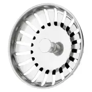 78mm Kitchen Sink Strainer Waste Basin Drain Replacement Plug Stainless Steel