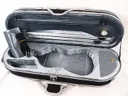 Gray Interior 1/2 Enhanced/Moon Shape Designed Violin Case+Free strings set