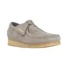 Mens Clarks Wallabee Chukka Boots - Pale Grey Suede, Size 13 M US [261 75711]