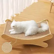 Cat Scratcher - 2 in 1 Cat Scratcher Lounge Bed | Cat Scratch Board for Indoor Cats | Cat Scratching Chair | Cat Scratching Board Toy for Cats Fun and Entertainment