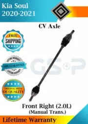 GSP OEM Front Right CV Axle For 2020-2021 Kia Soul 2.0L Manual Trans Lifetime W. (for: Kia)
