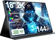 2K 144Hz Portable Gaming Eye Care Gaming Monitor 18 FreeSync HDR Laptop For Game