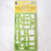 Professional Home Furnishings Template • ⅛ in Scale • Transparent Plastic