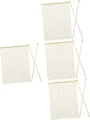 TEHAUX 4sets Handheld Flagpole Mini Flag Pole Wooden Flagpole Outdoor Display Flags for Diy Decor 50pcs*4