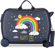 [MOVOM] Rainbow Always Smile Hard Cabin Suitcase