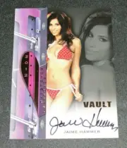 2012 Benchwarmer JAIME HAMMER Vault #22 Gold Foil Black Auto PLAYBOY Penthouse