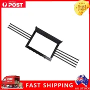 Wall Mounted Rotating Towel Rack with Hooks for Efficient Drying - Black