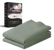 Luxury 100% Egyptian Cotton Pillow Covers Standard Size/Queen Size Set of 2 -...