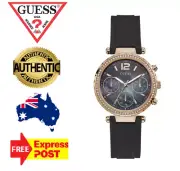 GUESS SOLSTICE GW0113L2 ROSE GOLD/PURPLE MOTHER OF PEARL/SILICONE WOMENS WATCH