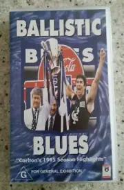AFL - BALLISTIC BLUES - CARLTON'S 1995 SEASON HIGHLIGHTS - VHS - NEW & SEALED