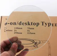 在飛比找樂天市場購物網優惠-127mm2D臺式玻璃鏡片光學儀器雙凸透鏡單獨鏡片超大