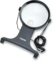 Carson MagniFree Hands-Free 2X Magnifier with 3.5X Spot Lens