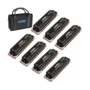 Easttop Harmonica Sets 7 Keys in Key of A B C D E F G 10 Hole 20 Tones with C...