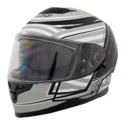 Zamp H762C01XL, FR-4 Helmet, X-Large, Matte Gray Graphic, ECE22.05/DOT Approved