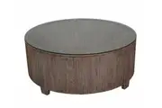 CR Terrarium Solid Timber Coffee Table with Glass Top