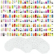 Set 16 260 Airbrush Nail Art STENCIL DESIGNS 20 Circle Template Sheets Kit Paint