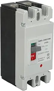 2P DC Circuit Breaker Switch DC 500V 250A MCCB Solar Battery Protection Switch Isolator Protector for Photovoltaic Power Generation System