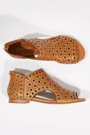 Pauline Leather Flat Sandal--DJA-PAULINE