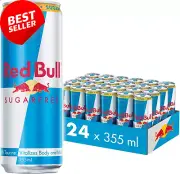 Energy Drink, Sugar Free, 355Ml (24 Pack)