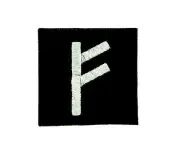 Patch patches backpack odin viking witchcraft runes alphabet letter wealth