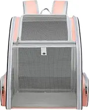 Nixiara Cat Backpack Carrier, Cat Carrier Backpack, Pet Backpack with Large Calibre, Large Capacity, Foldable Pet Supplies with Removable Plush Cushion for Small Medium Puppies