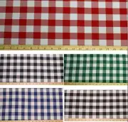 5 Yards Checkered Fabric 60" Wide Gingham Buffalo Check Tablecloth Fabric SALE
