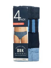DBK 4 Pack Hipster Briefs