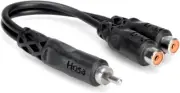 Hosa YRA-104 RCA to Dual RCAF Y Cable Black