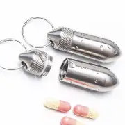Outdoor Large Titanium TI Travel Survival Waterproof Container Pill Storage Box