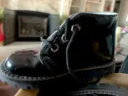Elefanten Baby Toddler Jermy Black Patent Leather Shoes Boot NIB EUR 24W US 8W