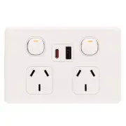 DETA S-line Double Power Point With USB A+C PD20W Fast Charging