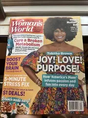 Woman's World Magazine 2024 • Tabitha Brown • Stress Fix, Cures & More!