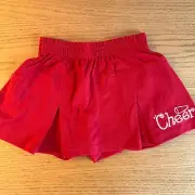 NEW Soffe Red Cheer Skort Cheer Youth Medium 10-12