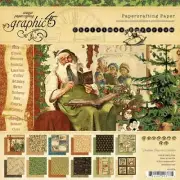 Graphic 45 Christmas Emporium 8 by 8 -inch paper pad *Rare & Retired* Christmas