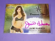 2015 Benchwarmer JAIME HAMMER Treasure Chest Pink Auto SP/25 Playboy - Penthouse