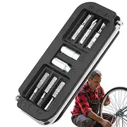 Bike Repair Tools,Bike Tuning Tools - 10X Portable Multifunctional Repair Tools, Metal Bits, Hex Wrench for Women Men