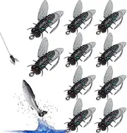 Fly Fishing Bait - Trout Fishing Fly Lures,Fish Attractant Flying Hook Soft Bait, Fly Fishing Assortment Kit for Fishing Lovers