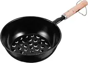 CIMAXIC Charcoal Furnace Burners Pot Starter Tray Chestnut Roasting Pan BBQ Pot Chimney Starter Basket Portable Outdoor BBQ Tools