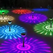 Solar Pathway Lights 12 Pack, 9 Modes (Color Changing/Warm White/Cool White/ ...