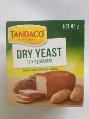 Tandaco Dry Yeast for Baking Bread 12 x 7g Sachets