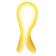 100 Pcs 390 x 7mm Rainbow Quilling Strips Paper, Gradient Light Yellow