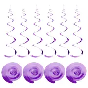 18 Pcs Light Purple Party Hanging Single Strip with Hang Tag String,Hook