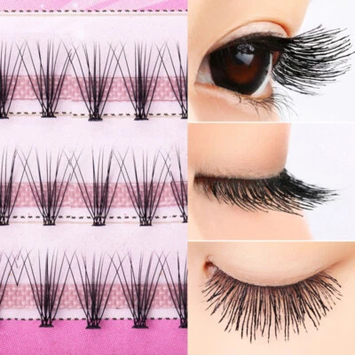 Individual Cluster Eye Lashes Grafting Faux Mink Fake False Eyelash 60 Cluster