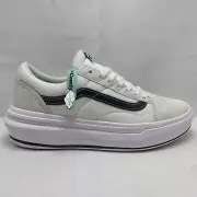 VANS Old Skool Over, Mens US Size 10 / Womens 11.5, White / Black | VN0A7Q5EWHT