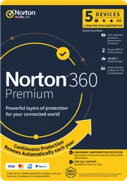 Norton 360 Premium Internet Security (5D 12M) Digital Download