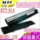 微星 BTY-S14 電池(保固最久)- MSI CR650，CX650，FX400，FX420，FX600，FX610，FX700，BTY-S15，BTY-M6E，MD97127，MD97164，MD97295，MD97690，Akoya P6512，S9N2269200，M47BaA25006354，GE60，GE70，CR41，CR61，CR70，CX61，CX70，FR400，FR600，FR610，FR620，FR700，FR720，FX620，FX720，GP70