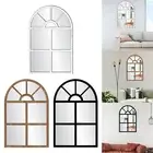 Arched Window Wall Mirror Accent Mirror for Farmhouse Bathroom Kitchen