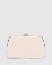 Pink Claudette Hardcase Clutch Bag
