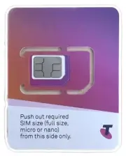 $10 Telstra Prepaid SIM Card⦿Start-Up Kit⦿150Mbps⦿4G⦿5G⦿Tri-cut⦿Full Micro Nano⦿